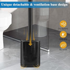 Silicone Toilet Brush and Holder Bendable Efficient Cleaning Wall Mounted - Image 5