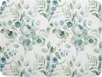 Sage Green Leaves Dish Drying Mats by Kawani
