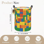 HUNRUNG Laundry Hamper, Large Canvas Fabric Lightweight Storage Basket Toy - Image 2