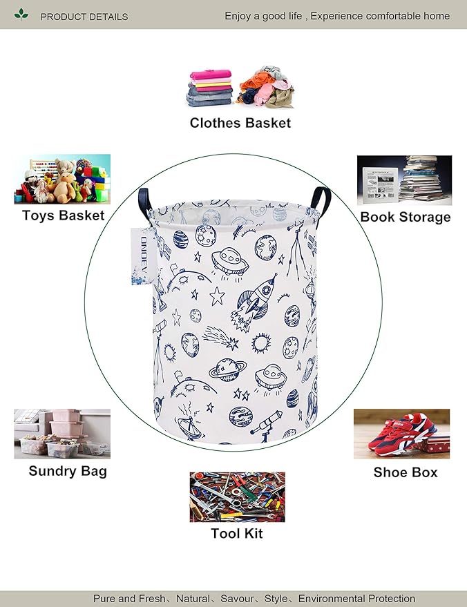 Round waterproof laundry basket、foldable storage basket、laundry Hampers - Image 3