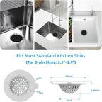 4 Pack Silicone Kitchen Sink Drain Catcher - Image 2