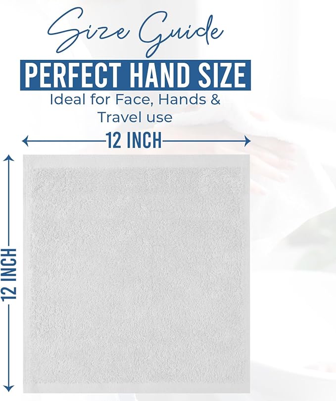 DAN RIVER 12 Pack Wash Cloths for Showering - Image 2