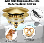 Bathtub Drain Stopper, Pop Up Tub Stopper and Cover, Bottom - Image 3