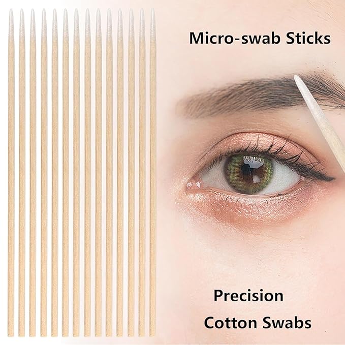 1300PCS Pointed Cotton Swabs, 4 inch Microblading Cotton Swab - Image 3