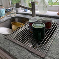 Ahyuan Roll up Dish Drying Rack Over The Sink Kitchen Roll up Sink Drying Rack by Ahyuan