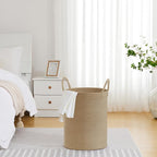 VIPOSCO Large Laundry Hamper, Tall Woven Rope Storage Basket - Image 4