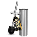 Stylish Stainless Steel Toilet Brush and Holder Set by Novsix