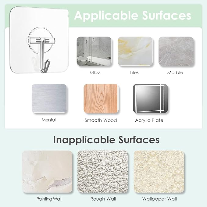 Adhesive Wall Hooks for Hanging - Image 7