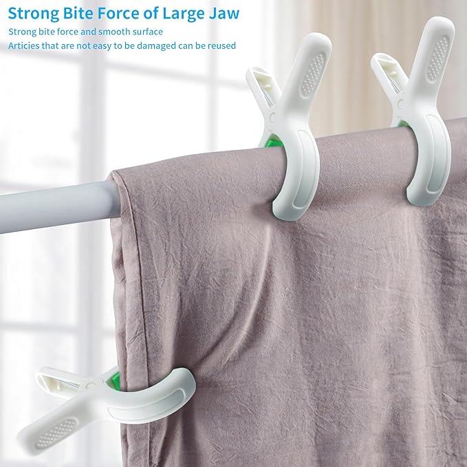 Beach Towel Clips for Beach Chairs Cruise, Strong Grip Clothes Pins Non-Slip - Image 4