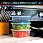 SCANDINOVIA - 25 oz Food Storage Containers - 24 sets - Dry & Hot Plastic Meal - Image 5