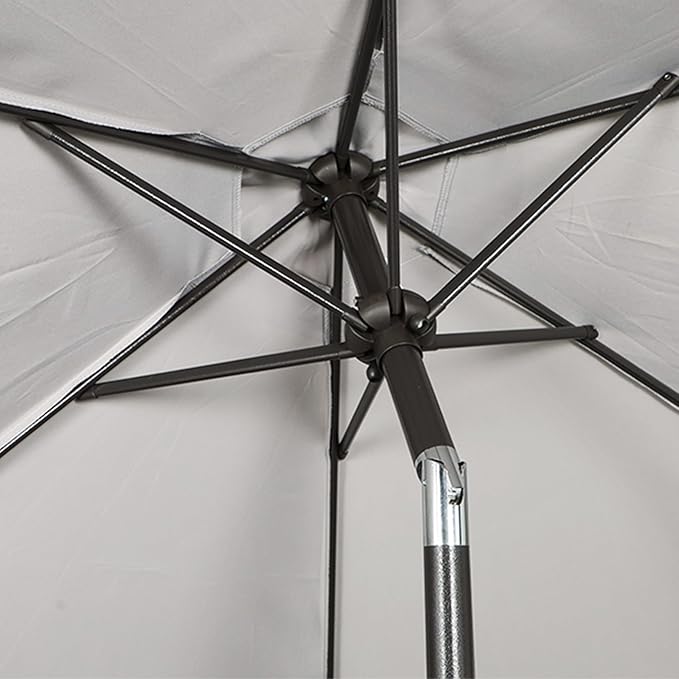 Blissun 7.5 ft Patio Umbrella, Yard Umbrella, Outdoor Market Umbrella with Push Button Tilt Crank, Grey - Image 3