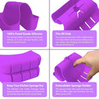 Sponge Holder for Kitchen Sink, Silicone Sink Saddle Caddy Organizer Rack - Image 3