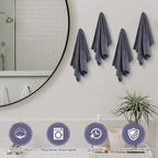 4 Pack Hand Towels, Microfiber Coral Velvet Highly Absorbent Towels - Image 5
