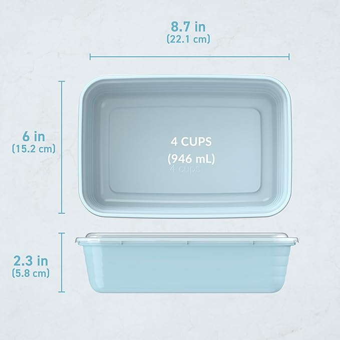 Bentgo Prep - 20-Piece 1-Compartment Reusable Meal Prep Containers - Image 7