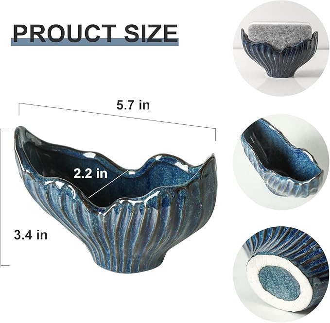 Sponge Holder for Kitchen Sink, Ceramic Sponge Holder - Image 2