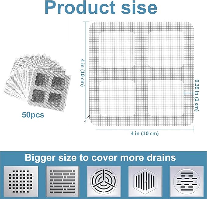 Disposable Floor Drain Sticker, Disposable Hair Drain Stickers, Sink Drain - Image 6