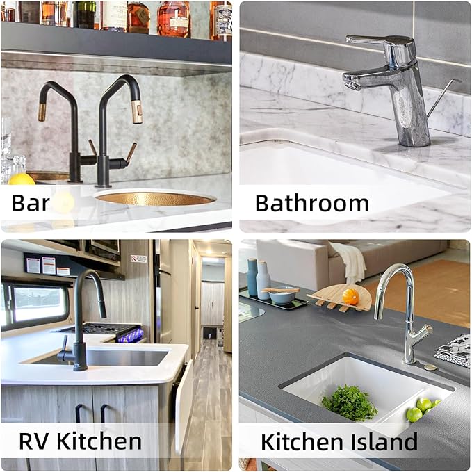 LOPNUR Faucet Mat for Kitchen Sink Protectors, 24 Inch Long Kitchen Sink Splash - Image 9