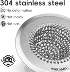 2 Pack Wokdada Bathtub Drain Hair Catcher, Wokdada Fast Drainage Shower Drain - Image 3