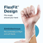 Ridex Disposable Gloves Latex-Free Clear Vinyl Gloves Powder-Free All-Purpose - Image 2