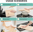SALAS Kitchen Dish Towels, Bulk Cotton Kitchen Hand Towels, 390 GMS Plaid Dish - Image 5