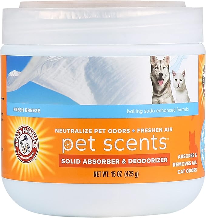 Arm & Hammer Pet Scents Gel Odor Eliminator, Solid Baking Soda Deodorizer by ArmHammer
