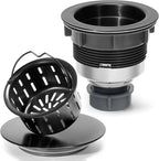 BOTEMY Stainless Steel Black Sink Drain Strainer 3-1/2'' Kitchen Sink Drain by BOTEMY