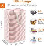 Lifewit 2 Pack Laundry Hamper Large Collapsible Laundry Baskets, Freestanding - Image 4