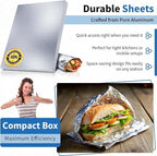 ANGEL’S PEEL LOUNGE Heavy Duty Aluminum Foil Sheets — Precut Tinfoil Wraps - Image 7