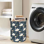 Elegant Swan Laundry Basket - Image 2