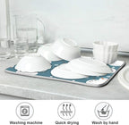 Super Absorbent Dish Drying Mat, Microfiber 23 Fast-Drying Dish Mat, Kitchen - Image 7