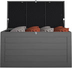 Cosco Outdoor Living 88180BGY1E Cosco Outdoor Patio Storage, Extra Large, 180 Gallons, Charcoal Deck Box, Black/Gray - Image 11