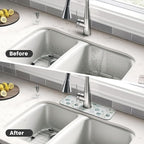 Sage Green Leaves Watercolor Branch Plant Kitchen Sink Splash Guard Faucet Mat - Image 4