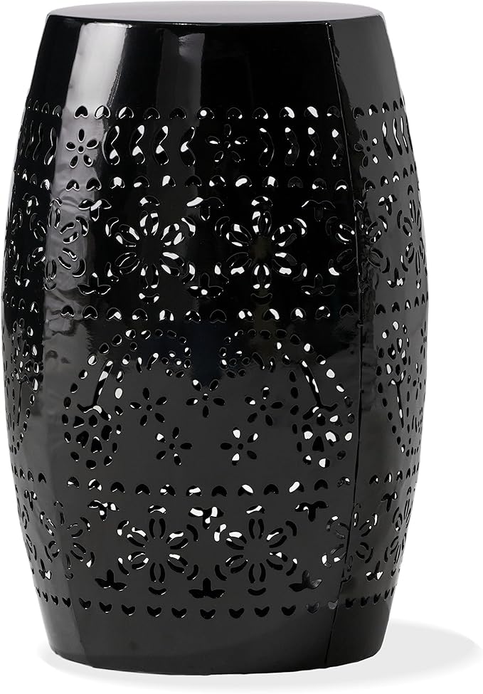 Christopher Knight Home Ruby Outdoor 12" Iron Side Table, Black by ChristopherKnightHome