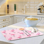 Tarity Cute Pink Flamingo Dish Drying Mat - Image 6