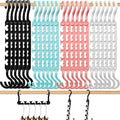 24-Pack-Closet-Organizers-and-Storage, Closet-Organizer-Hangers 5 Holes by HZZILEY