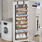 8-Tier Over The Door Pantry Organizer, Heavy-Duty Metal Wall Mount or Hanging - Image 7