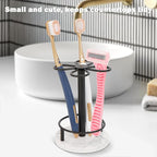 HarJue Toothbrush Holder Stand for Bathroom, Metal Toothbrush Organizer - Image 5