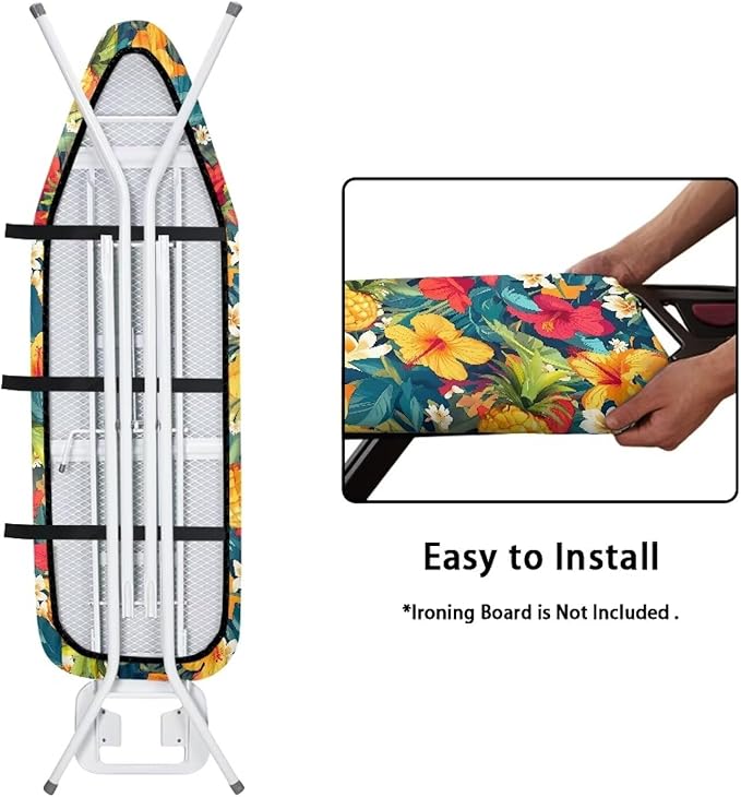 Cute Green Palm Ironing Board Cover and Pad Standard Tabletop Ironing Board - Image 4