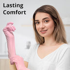 Disposable Nitrile Dishwashing Gloves, Extended 12 Inches Cuff, Cherry Blossom - Image 7