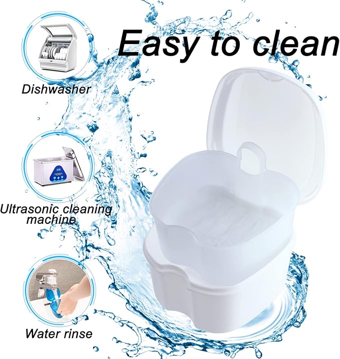 Denture Soaking Box Orthodontic Retainer Bath Case - Image 4