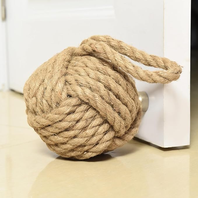 Decorative Door Stoppers Rope Knot Nautical Weighted Decorative Door Stop - Image 5
