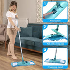 4PCS 16'' Microfiber Dust Mop Pads Compatible - Image 7