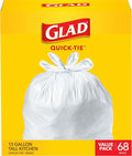 Glad Tall Kitchen Trash Bags 13 Gallon, Unscented Garbage Bags by GladTrashFoodStorage