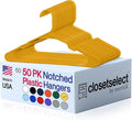 Plastic Hangers 50 Pack by closetselect