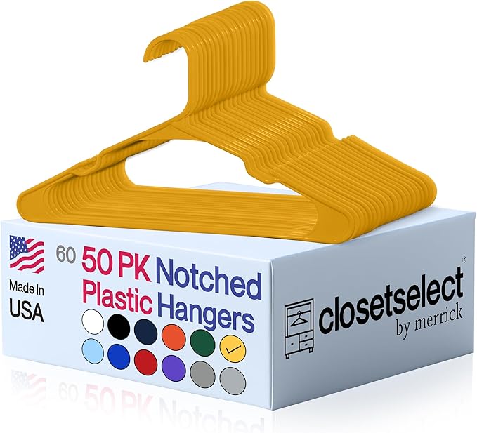 Plastic Hangers 50 Pack by closetselect