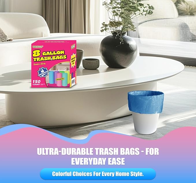 8 Gallon Trash Bags Colored - Image 5