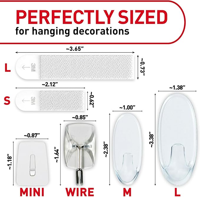 Command Clear Variety Pack, Including 8 Pairs of Picture Hangers, 4 Clear Wire - Image 2