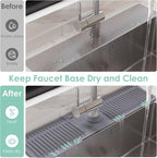 24 Inch Silicone Faucet Mat for Kitchen Sink Splash Guard - Image 3