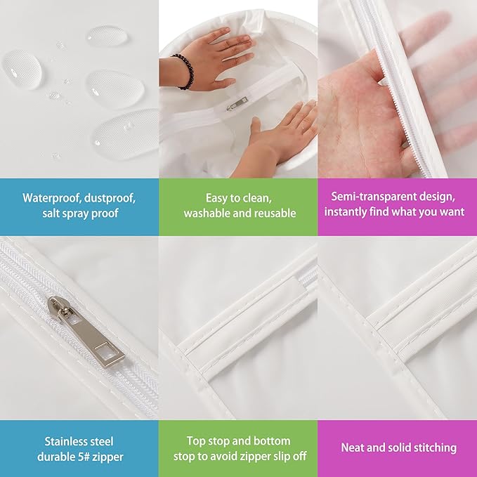 Dust Proof Garment Bags 7 Piece Set - Image 4