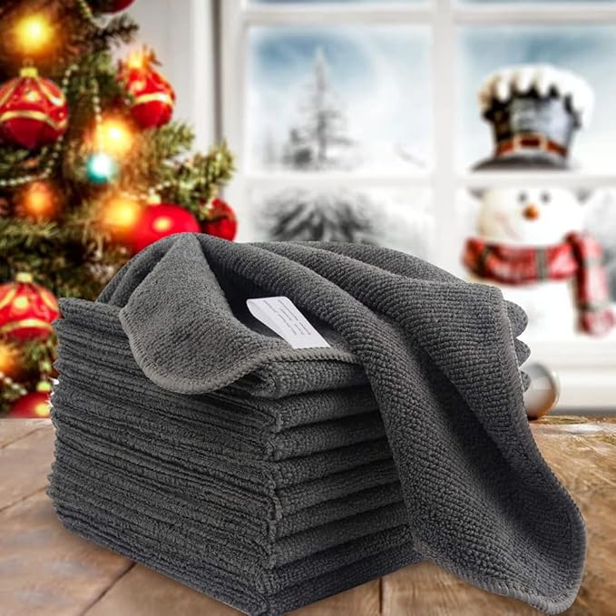 KinHwa Kitchen Washcloths for Dishes Absorbent Microfiber Dish Cloths Quick Dry - Image 8